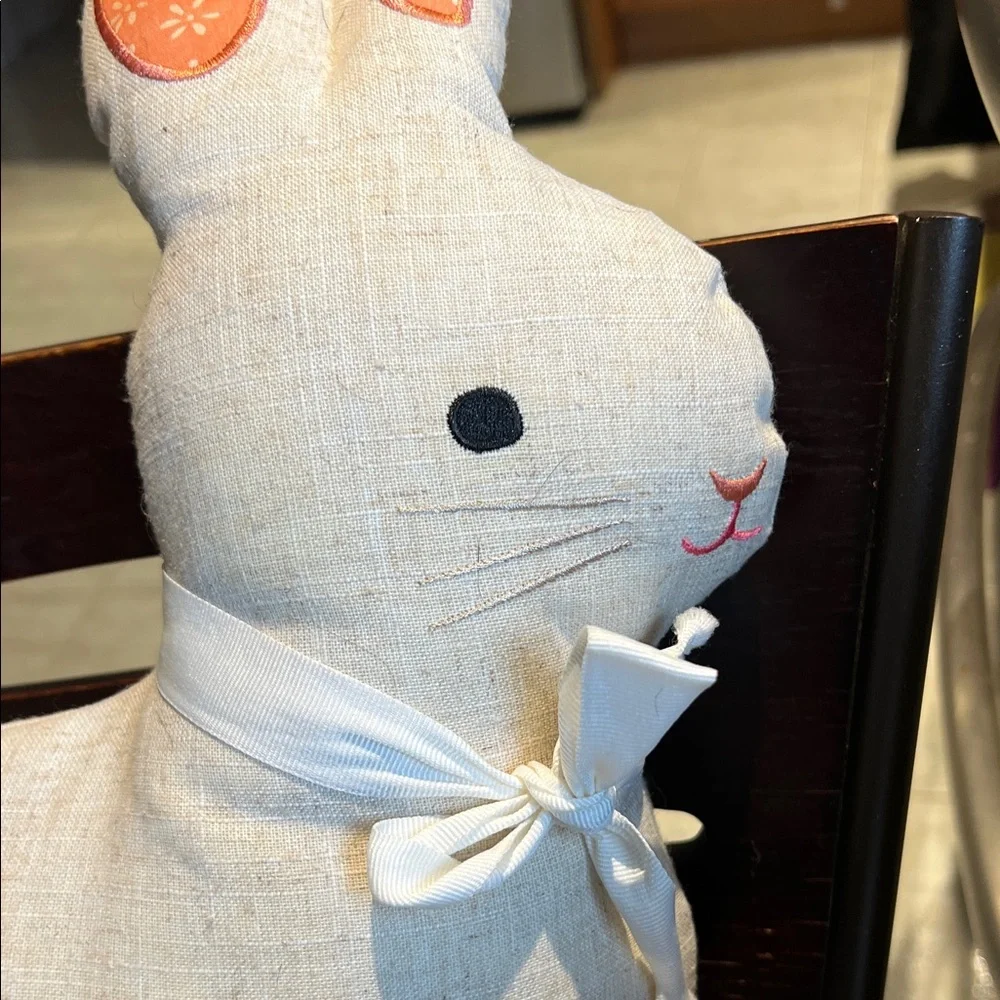 Charming Cream Bunny Pillow